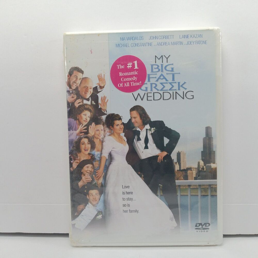 My Big Fat Greek Wedding DVD Video PG2000s RomCom Movie NEW SEALED